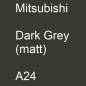 Preview: Mitsubishi, Dark Grey (matt), A24.